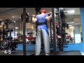5x5 squat session 2 of 4, 130kg (75%)