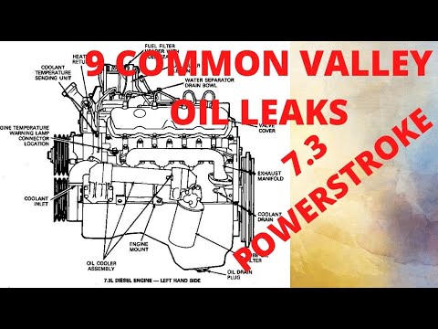 7.3 POWERSTROKE COMMON AND RARE OIL LEAKS IN VALLEY...........