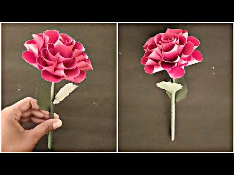 Handmade Paper Flower || Easy Paper Flower || By ST Craft & Creations