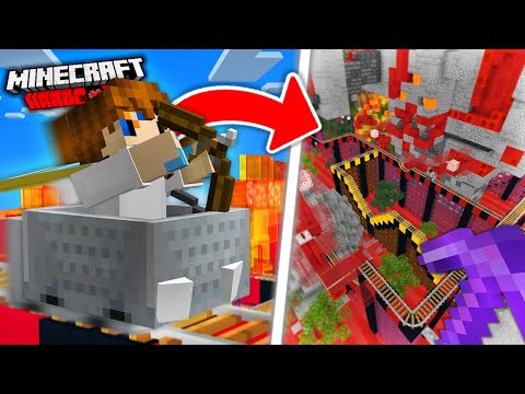 Insane REDSTONE Roller Coaster in Minecraft Hardcore!