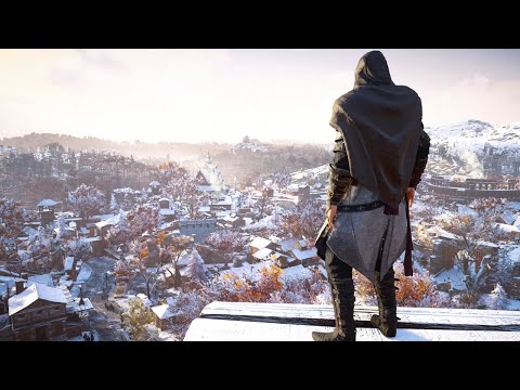 Basim Outfit and Gungnir Odin's Sphear Cinematic Combat Gameplay | Assassin's Creed Valhalla