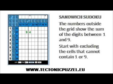Sandwich Sudoku - Between 1 & 9 Sudoku (puzzle 11)