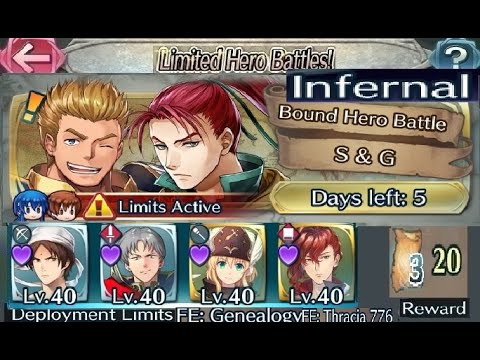 The battle with Limited unit : Vs. Gatrie & Shinon  - Infernal (with F2P units, No SI but seals)