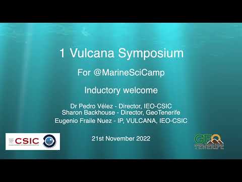 1VulcanaSymposium intro with Dr Pedro Vélez. IEO-CSIC