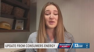 Update from Consumers Energy on thousands of power outages across Michigan