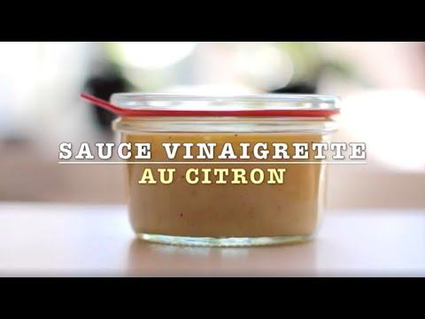 Sauce vinaigrette de citron & moutarde - Recette # 201