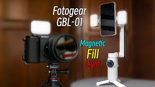 Fotogear GBL-01 , Great Magnetic Fill Light For Insta360 Flow and Sony ZVE1