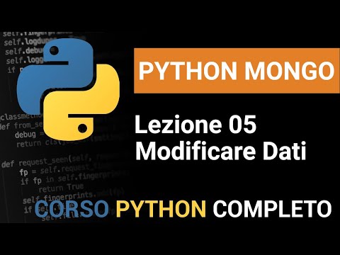 Come aggiornare dati su MongoDB - PYMONGO Tutorial Italiano 05