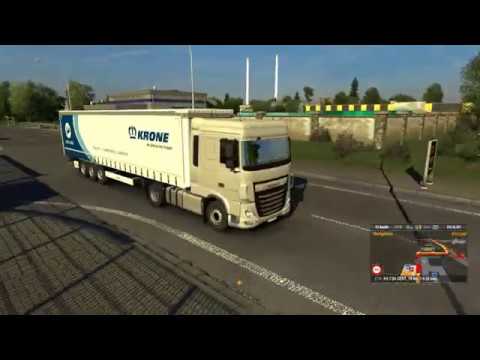 Euro Truck Simulator 2 ProMods #10 DAF XF Euro 6 - Krone Profi Liner - Ulm to Stuttgart to Heilbronn