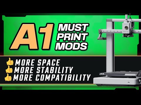 Best A1 Mods & Upgrades! 🚀 Save Space & Improve Print Stability