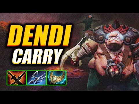 Dendi's CARRY MID PUDGE  is a MONSTER! 🔥 Godlike Hooks & 1v5 Outplays