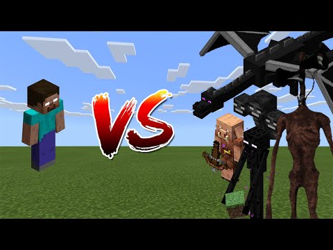 Herobrine vs Minecraft plus Siren Head