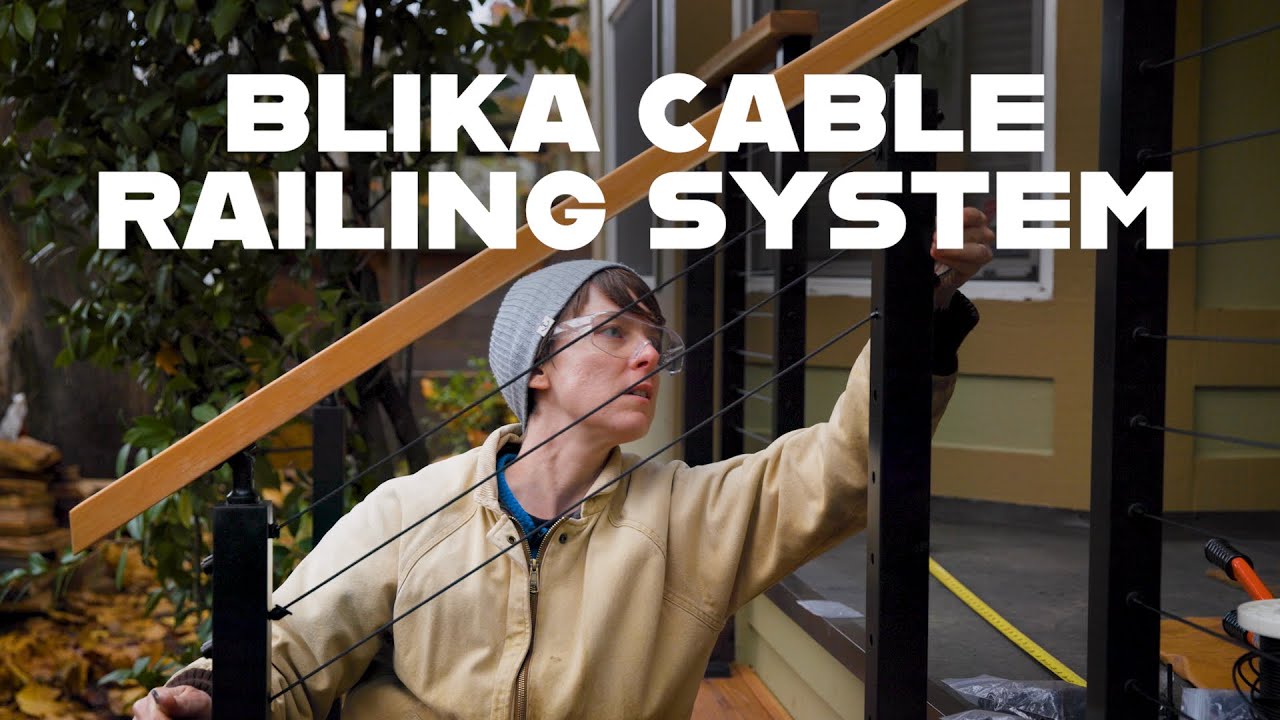 BLIKA Cable Railing – Porch Surface-Mount Installation