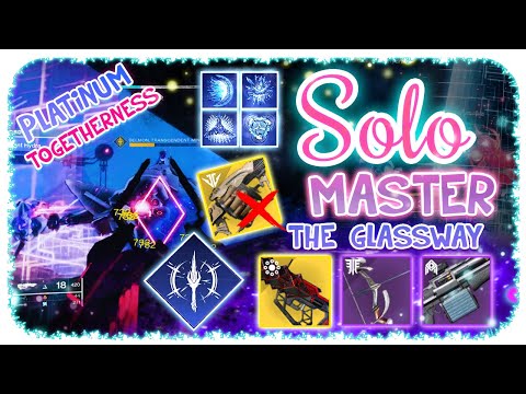 Solo 1280 Ordeal Master Nightfall Warlock - The Glassway - Destiny 2 - Commentary ( No Anarchy )