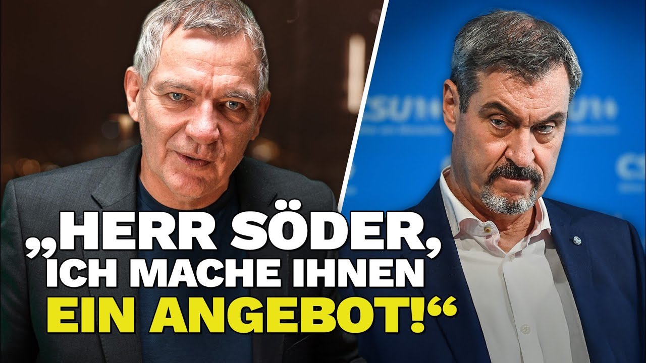 Jan van Aken macht Söder ein Angebot das er NICHT ablehnen kann!