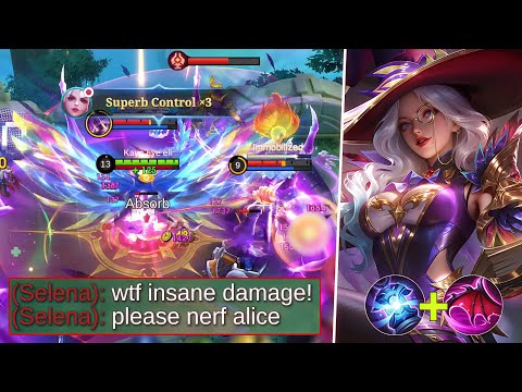NEW META ALICE INSANE DAMAGE AND SUSTAIN BUILD FOR SOLO RANKED (100% BROKEN)