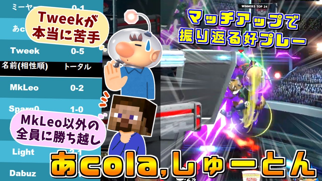 Scuffed World Tour前に振り返るしゅーとん,あcola選手 海外選手との好プレー集【スマブラSP】