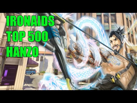 IRONAIDS TOP 500 HANZO GAMEPLAY - OVERWARCH SEASON 26