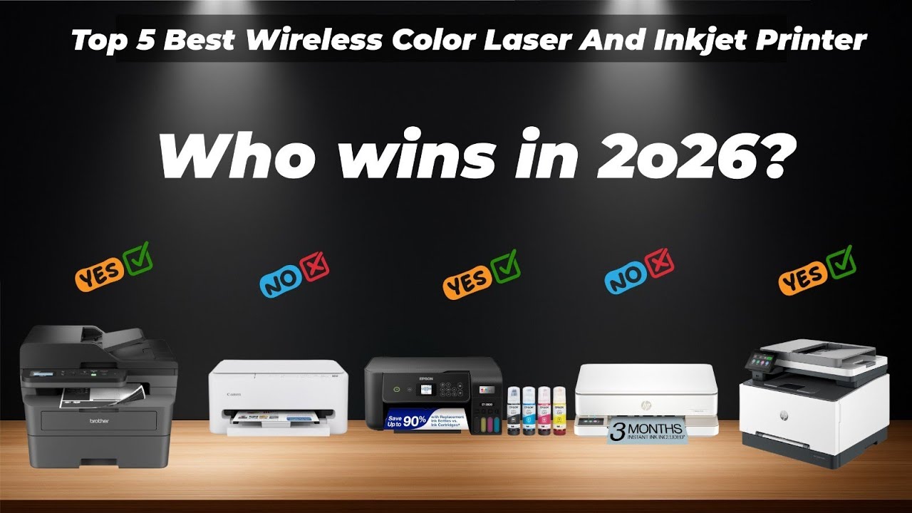 ✅ Top 5 Best Wireless Color Laser And Inkjet Printer [Watch This Before You Make a Choice!]