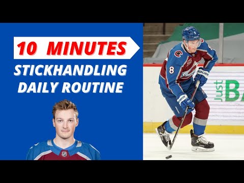 NEW 10 MINUTES STICKHANDLING DAILY ROUTINE | PUCK CONTROL PRACTICE HOCKEY PLAYERS