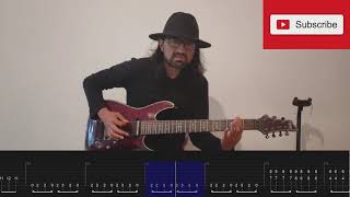 Within Temptation - The Howling (Guitar cover with tabs / lesson / tutorial - 7 string guitar)
