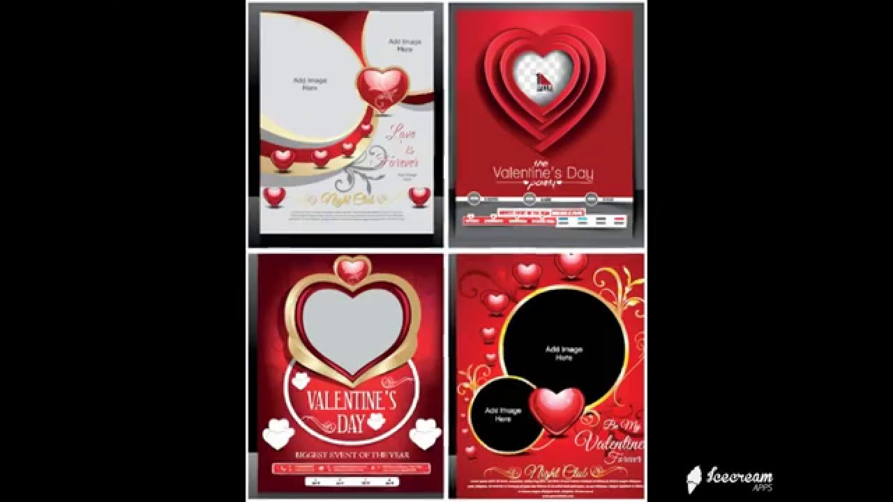 Collection of Valentine’s Day cards, backgrounds, banners vector