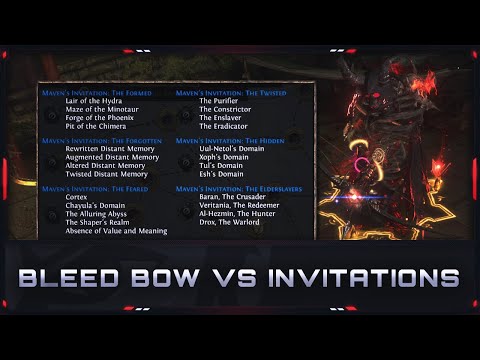 [PATH OF EXILE | 3.21] – BLEED BOW GLADIATOR VS ALL INVITATIONS!