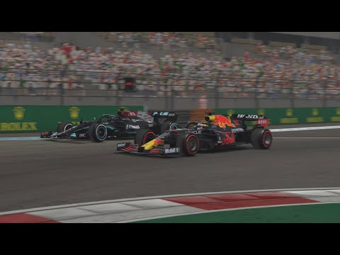 F1 2021 Abu Dhabi last lap recreated on the F1 game!!