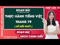 Soạn bài Thực hành tiếng Việt trang 79 Tập 2 Ngữ văn 10 Cánh diều