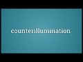 Counterillumination Meaning 
