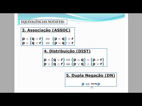 Aula: Validade de Argumentos Mediante Regras de Inferência e Equivalências