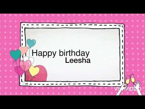 Happy Birthday Leesha