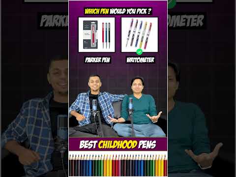 Best Pen Battle 😍 #reynolds #pen #school #childhood