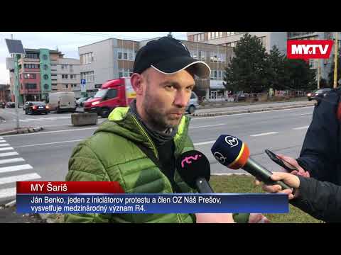 Prešov: Tichý protest za urýchlenie výstavby rýchlostnej cesty R4