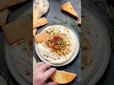 Whipped Ricotta with Fig Jam - a quick and easy holiday dip