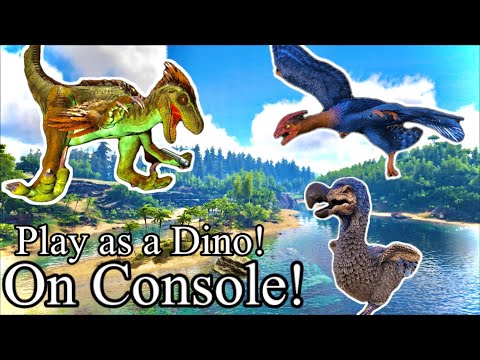 How to Play as a Dino on Console! Ps4 and Xbox 1! Ark survival evolved!
