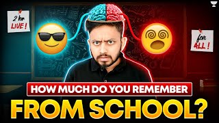 Can You Pass This School Memory Test? 🤯 | ICSE Class 10 Live Challenge | Shubhanshu Sir