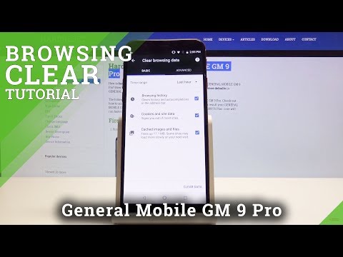 How to Clear Browsing Data in GENERAL MOBILE GM 9 Pro - Erase Browser Data