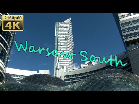Warsaw South, City Walk - Poland 4K Travel Channel