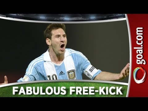 Messi's FABULOUS free-kick, Argentina 3-1 Paraguay
