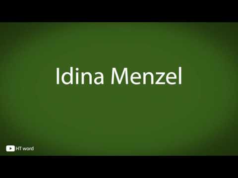 How to pronounce Idina Menzel