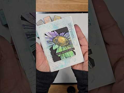 Distress Oxide Flower Card by Kulbir Kirkland