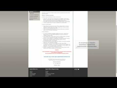 Ingram Micro Online - Visszáru kezelés