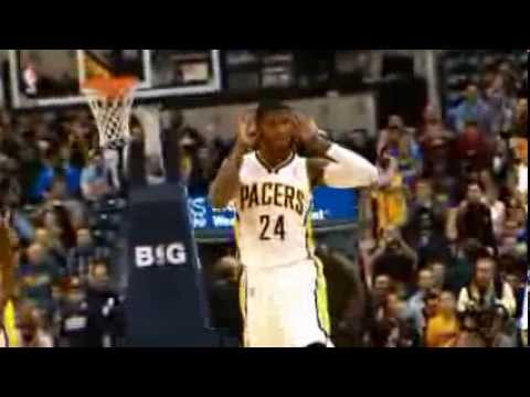 Paul George's Fancy No-Look Dish to Scola