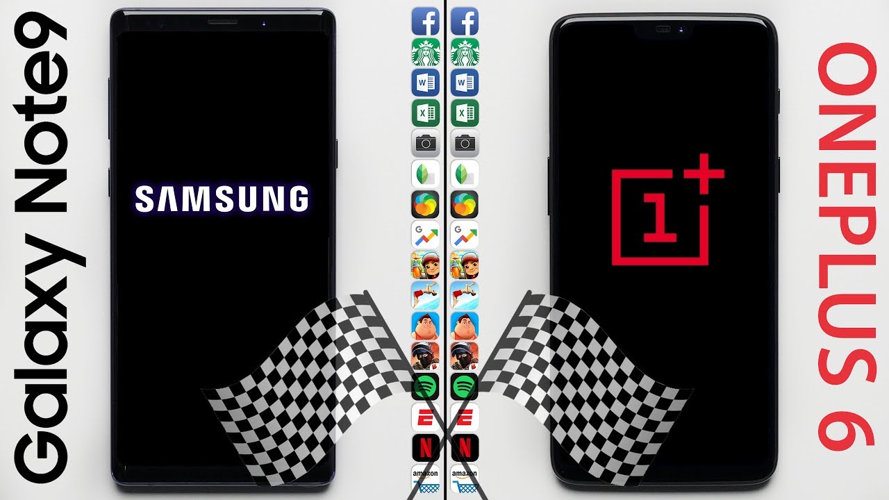 Galaxy Note 9 vs. OnePlus 6 Speed Test