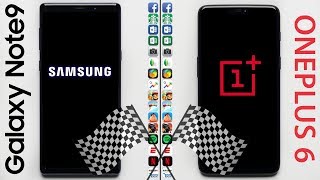 Samsung Galaxy Note9 vs OnePlus 6 Speed Test