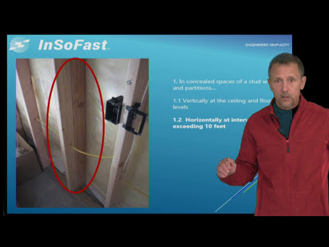 InSoFast Panels Building Code Fire Blocking...
