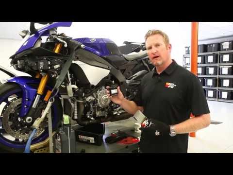 How to properly install a KN-204 oil filter on a Yamaha R1