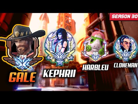 Gale McCree (Cole Cassidy) + Kephrii Widow + Harbleu Roadhog + Cloneman16 [ Overwatch Top 500 ]