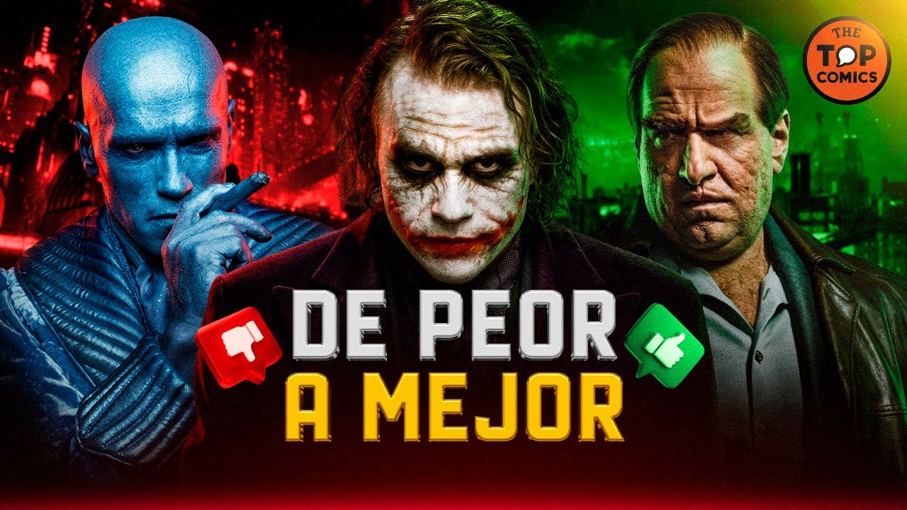 Del PEOR al MEJOR villano de Batman en el cine - The Top Comics